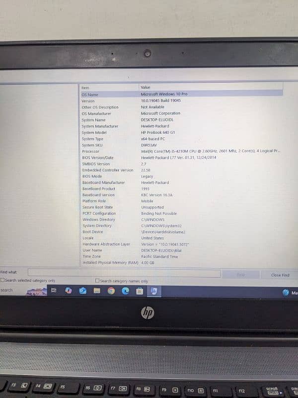 HP ProBook 640 G1 core i5 Generation 4 full ok condition jai 3