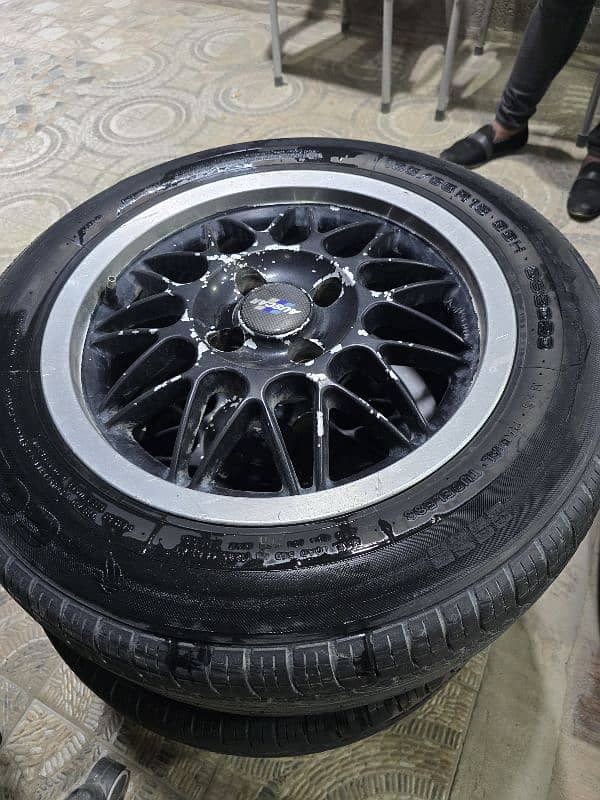 15 Inch Alloy Rims with Tyres 2