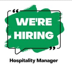 Hospitality Manager & Chief