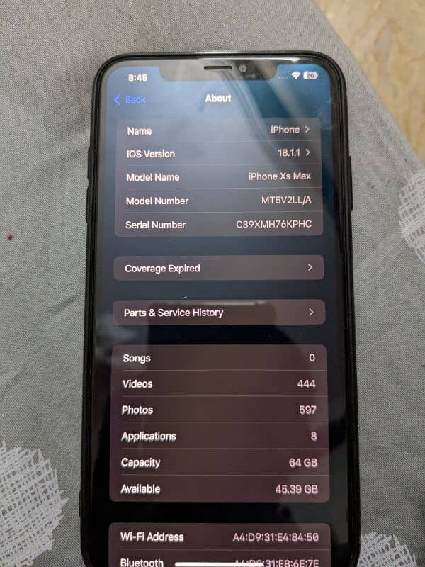 iphone xs max 10/10 condition 4