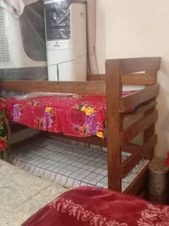 single bed and table