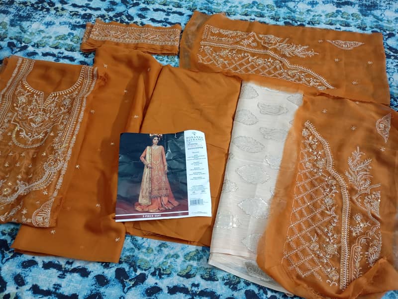 Bonanza satrangi original three piece fancy suits 1