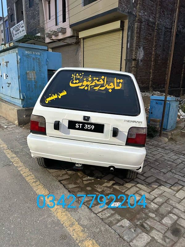 Suzuki Mehran VX 2012 contact no 03427792204 1