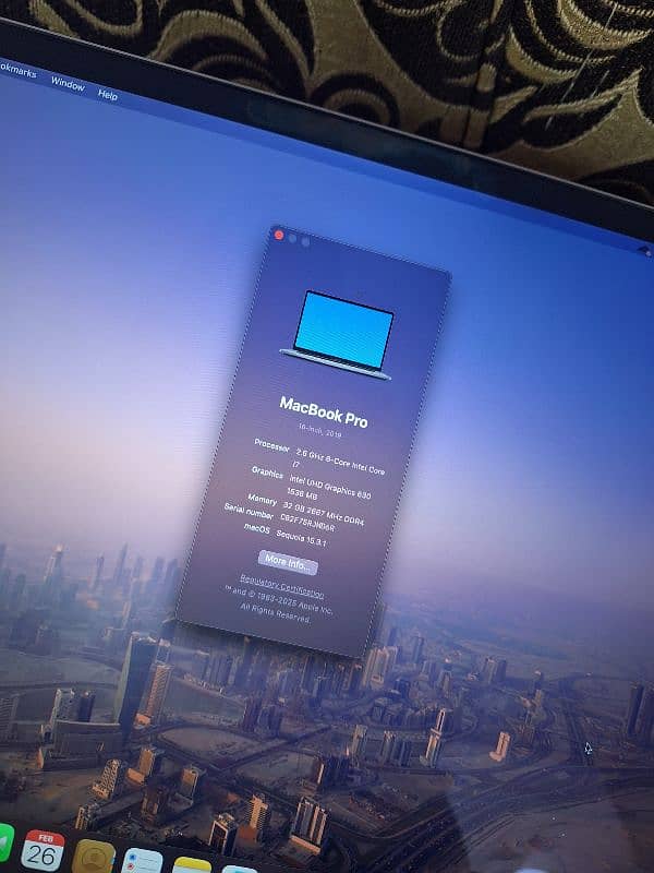 MACBOOK PRO 2019 "PURCHASE DATE 2021" 7
