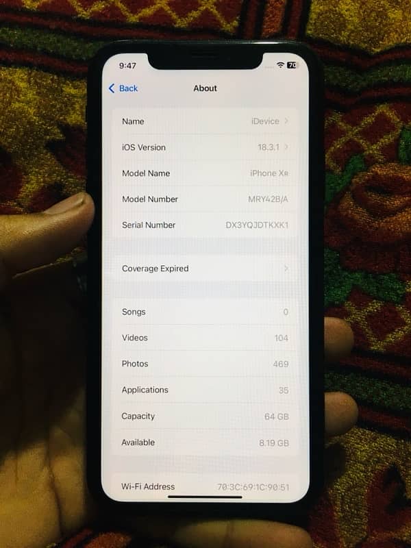 iPhone XR waterpack FU 64gb 2