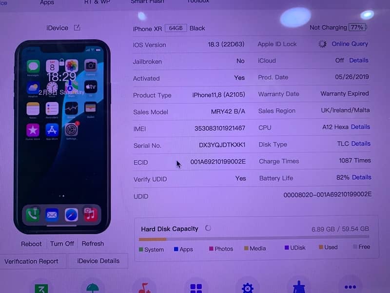 iPhone XR waterpack FU 64gb 4