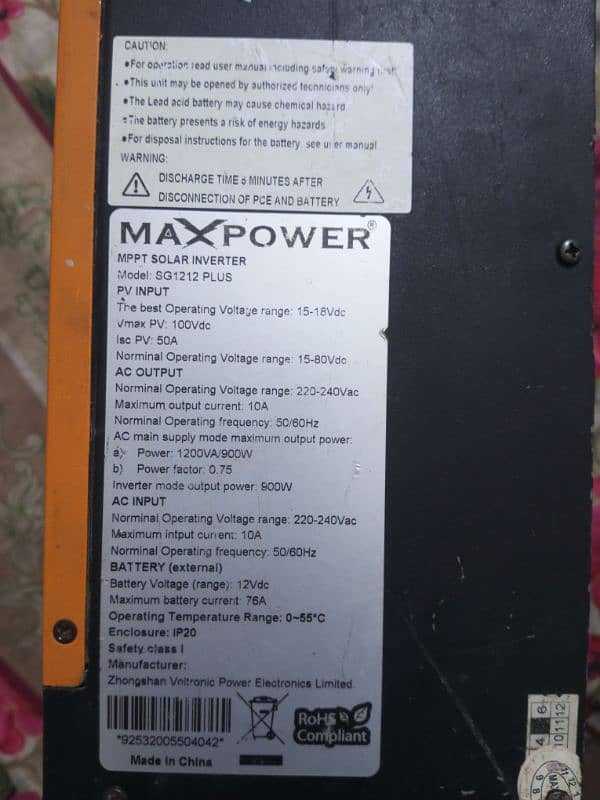 Max power solar inverter 3