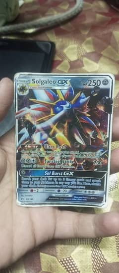 Solgaleo GX Stage 2 ultra rare card only 1.5k