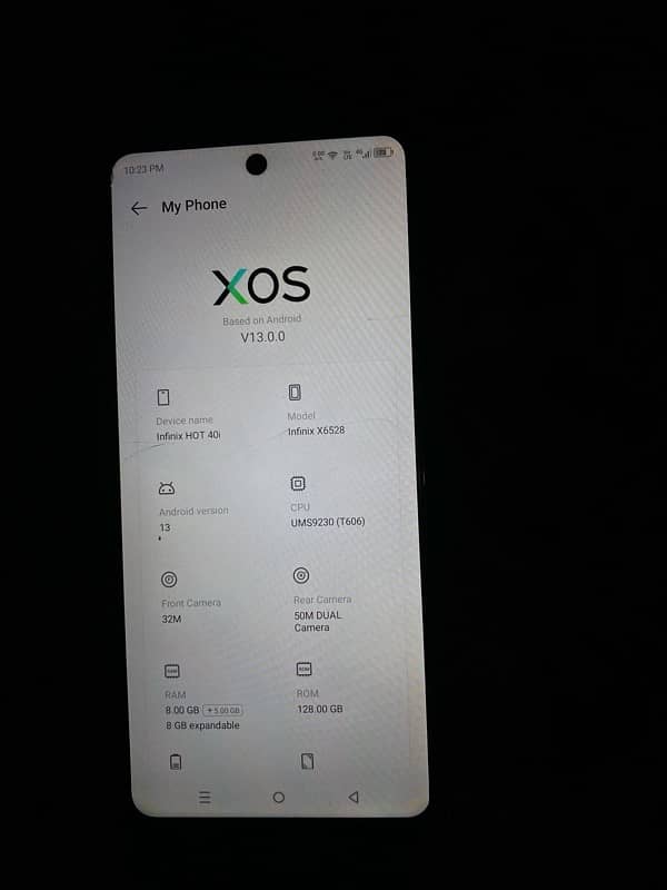 infinix hot40i good condition exchange posibal 8