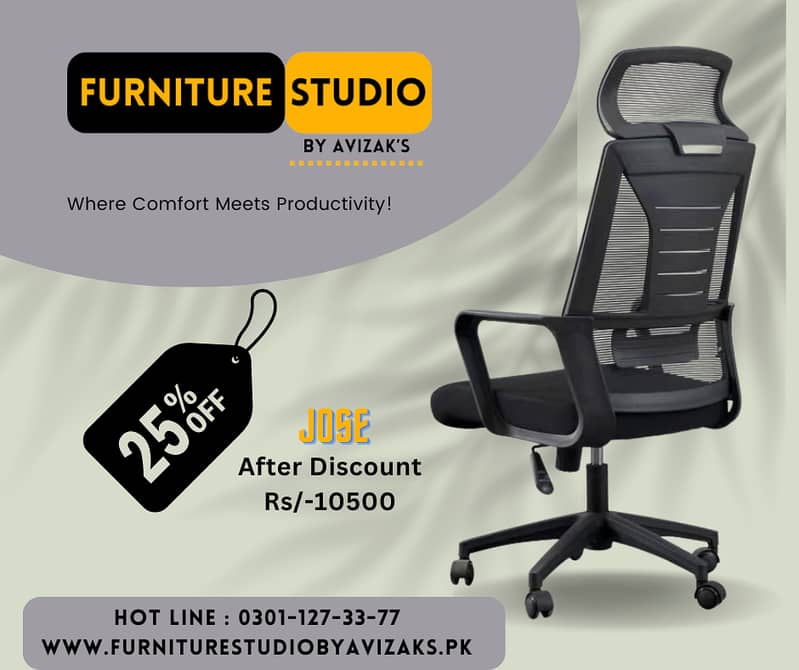 Computer revolving Chairs , Mash ergonomic Office Chair 7