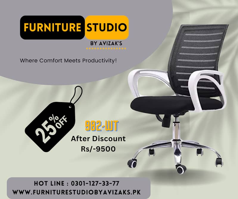 Computer revolving Chairs , Mash ergonomic Office Chair 9