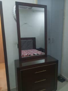 Bed, Side Table, Dressing, Wardrope all items in polish