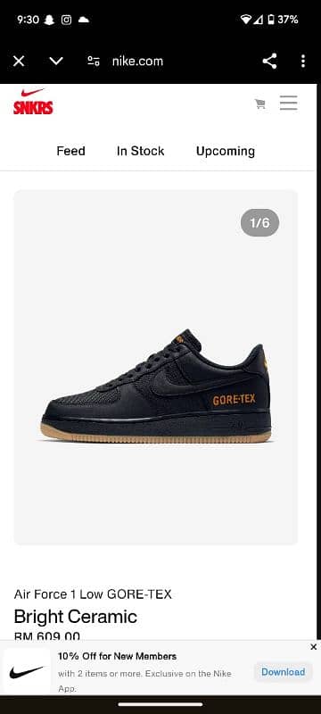 Air Force 1 Low GTX 'Black' Nike-Ck2630 001 1