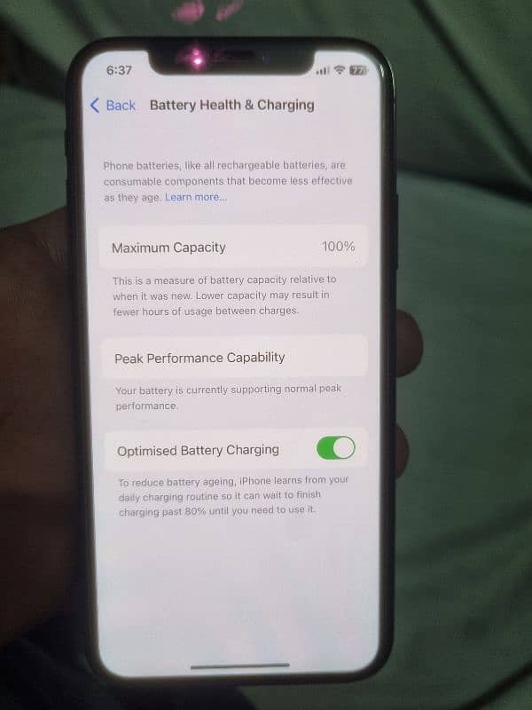 Iphone X Storage=256gb Pta Approved All things original and working 6