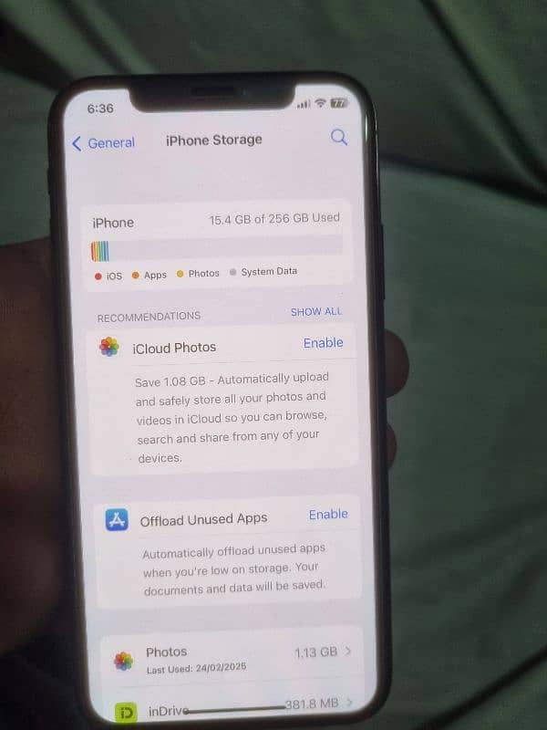 Iphone X Storage=256gb Pta Approved All things original and working 9