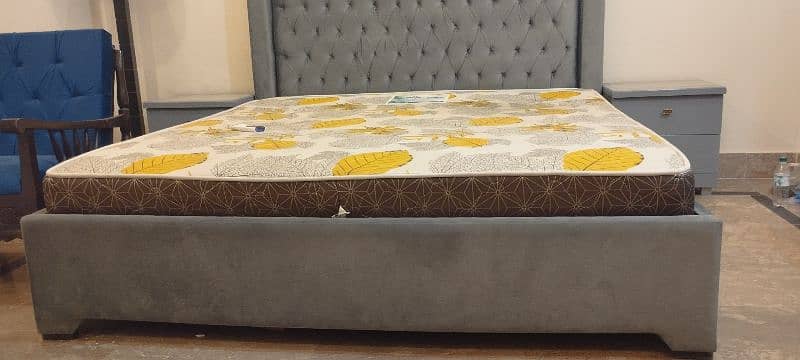 modern style bed, only a few months used, urgent for sale. 2