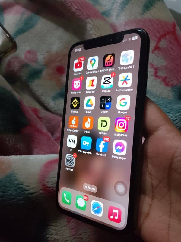 Iphone x 256gb official pta aproved|Panel & battery changed 1