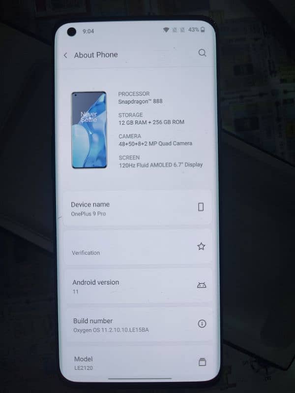 One Plus 9Pro Mobile For Sale 12/256 0