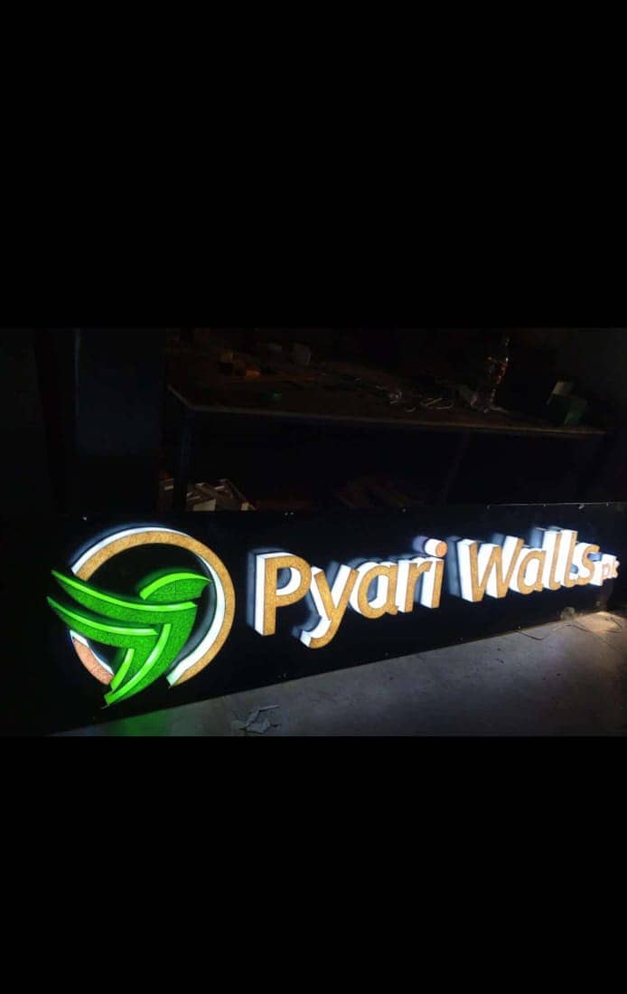 LED Sign Board Design, Acrylic LED Sign Boards Design, Flex Priniting 5