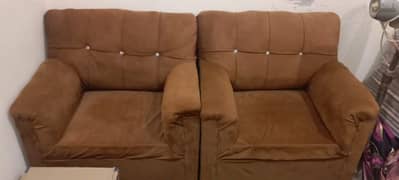 New Brown Decent Shape Comfort Sofa Set