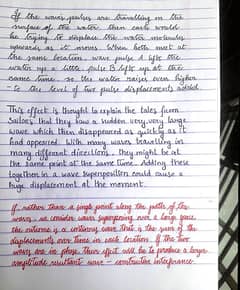 handwriting assignment work