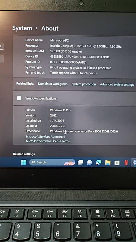 Lenovo T490 16/512 new condition 7