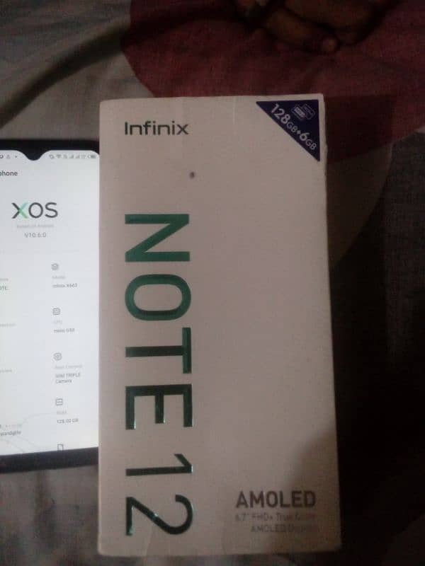 infinix not12 6+5gb 128gb exchange possible 3