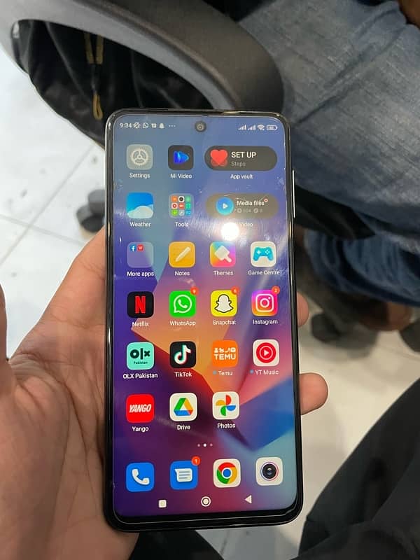 redmi note 9s with box full ok for sale 6