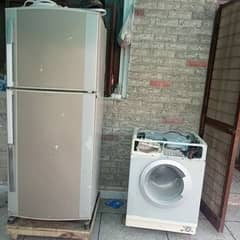 Refrigerator, Mini fridge and automatic washing machine