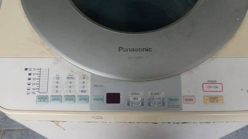 only dryer is working. Panasonic fully automatic machine 3