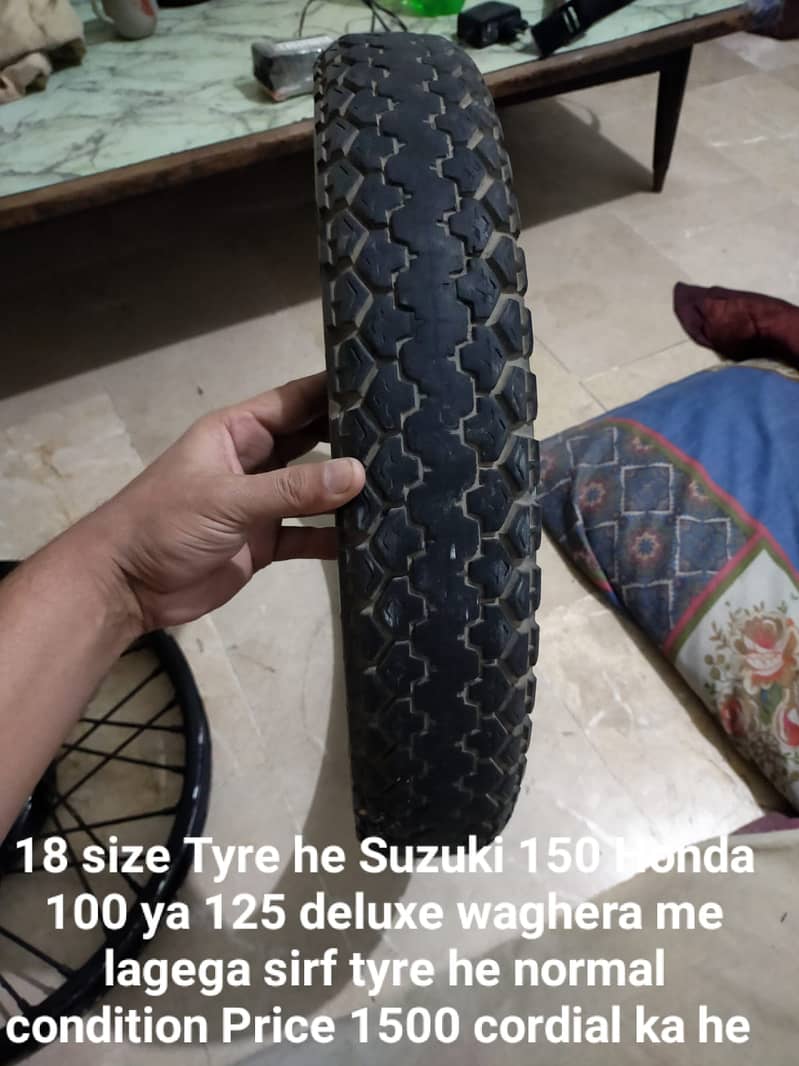 Suzuki 150 Drum Tyre aur parts 1