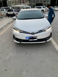 Toyota Altis Grande 2017 model and 18 shape