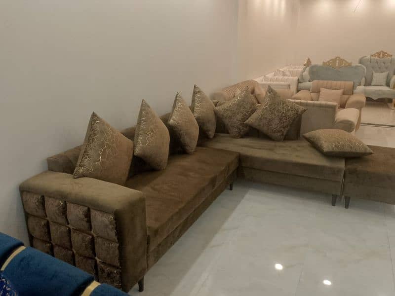 7 seater L-shape sofa 1