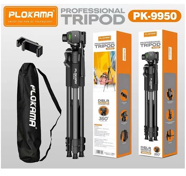 Plokama PK-9950 Pro 1500mm Professional Tripod 0