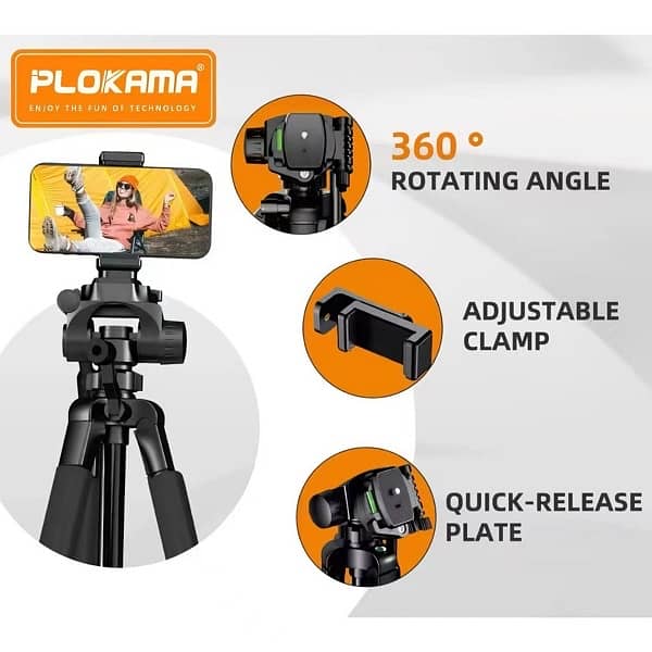 Plokama PK-9950 Pro 1500mm Professional Tripod 1