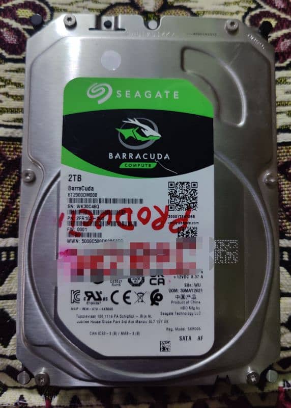 seagate barracuda 2 TB hard drive 1