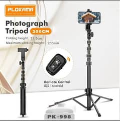 Plokama PHOTOGRAPH TRIPOD200Cm Pk 998