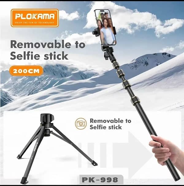 Plokama PHOTOGRAPH TRIPOD200Cm Pk 998 2