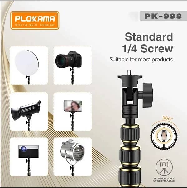 Plokama PHOTOGRAPH TRIPOD200Cm Pk 998 3