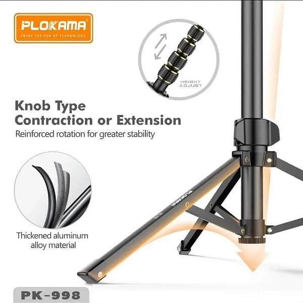 Plokama PHOTOGRAPH TRIPOD200Cm Pk 998 4