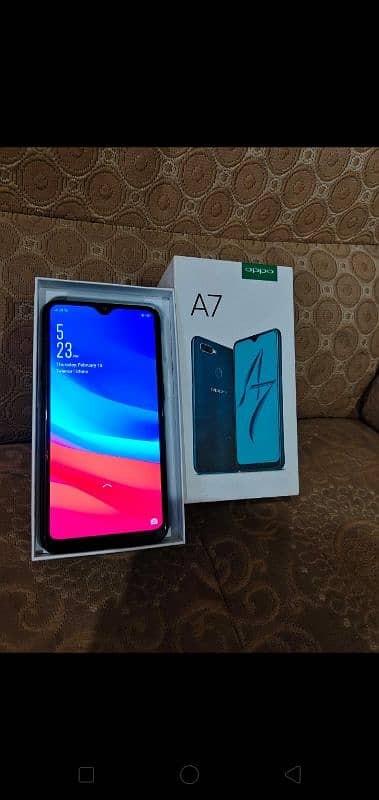 oppo A7/3+64 only box PTA approved 0