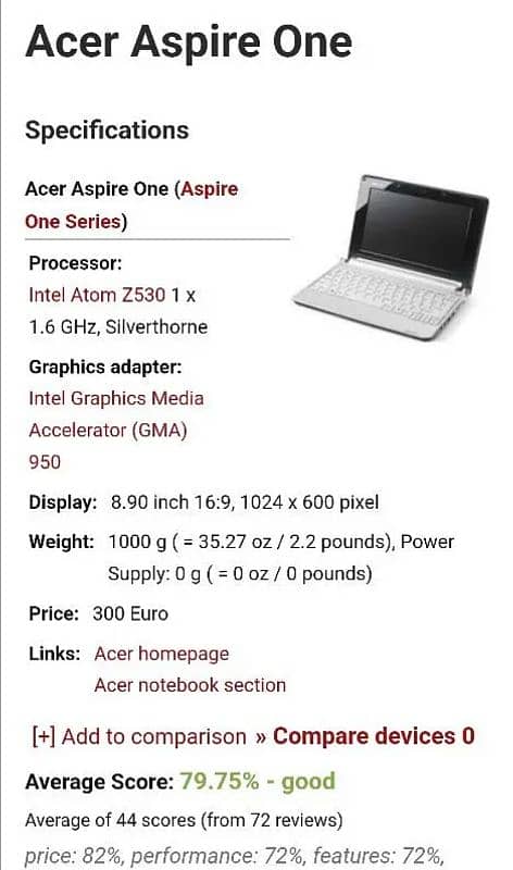 Acer aspire one laptop 2