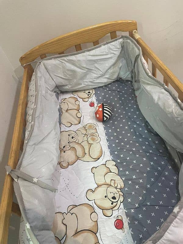 baby cot for sale wooden 1