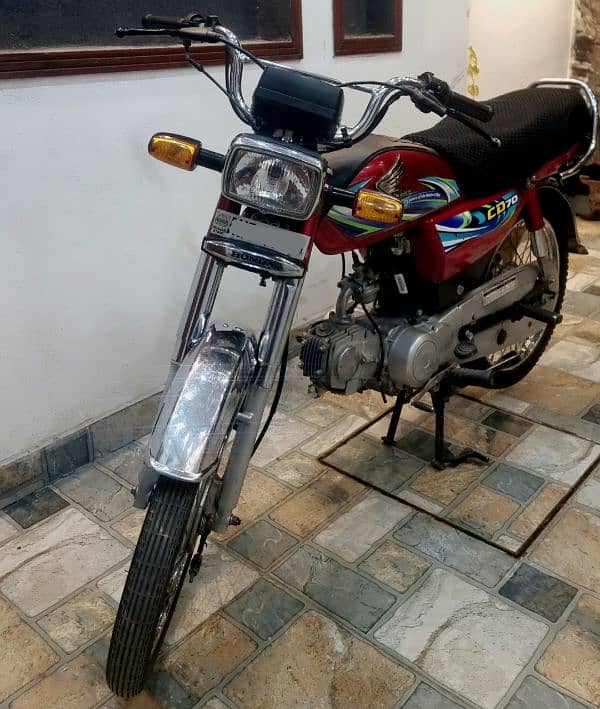 Honda CD 70 Red 2024 model 1