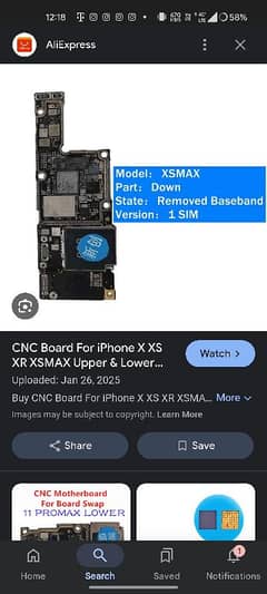 iphone Xs max board