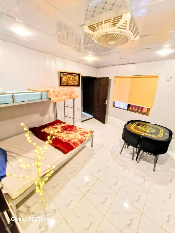 Furnished studio room for rent in main cantt short term 6