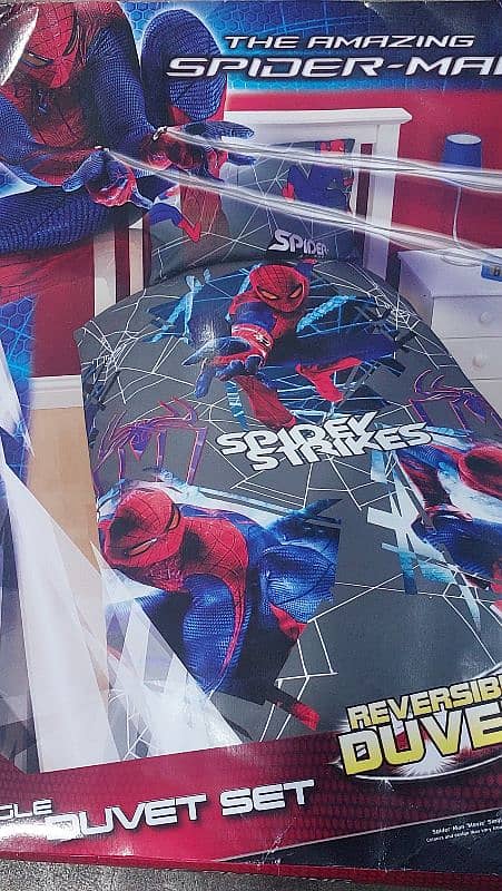 spiderman  logo singal quilt cover 1