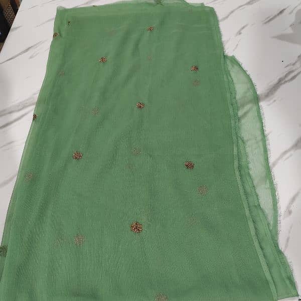 Unstitched Eid Shiffon Dress in New Condition Best for Weddinga &Party 1