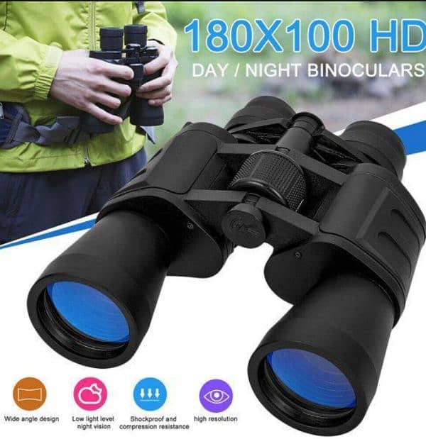 Durable Metal & Rubber Binoculars 1 Pc for outdoor adventures 2