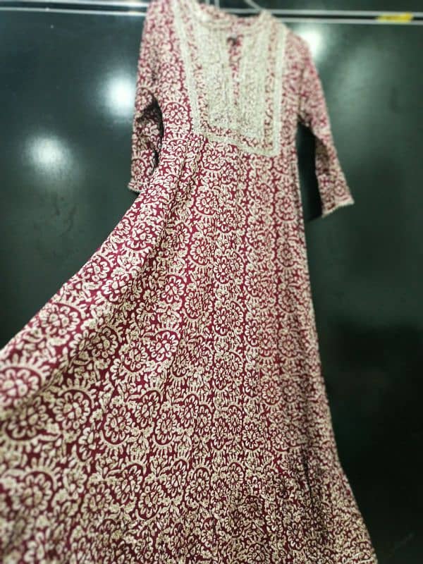 long frock lelan for girls  final price 6